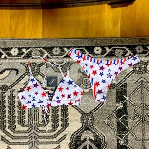 Bikini, great for 4th of July, reversible